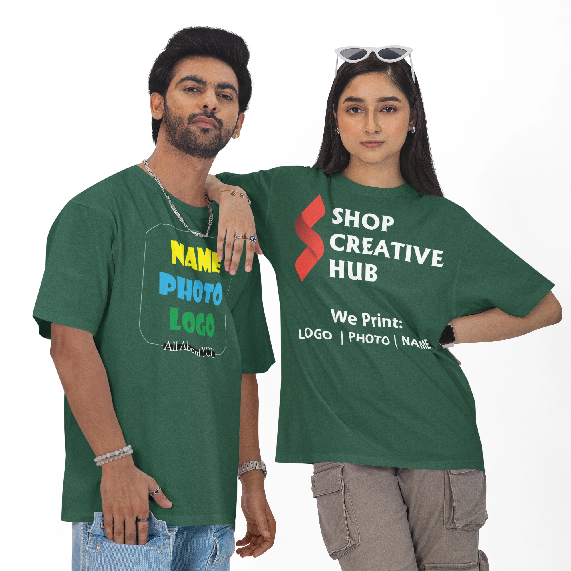 Couple Green T Shirt